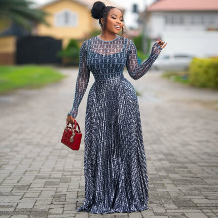 Sheath Print Street A line Maxi Dress